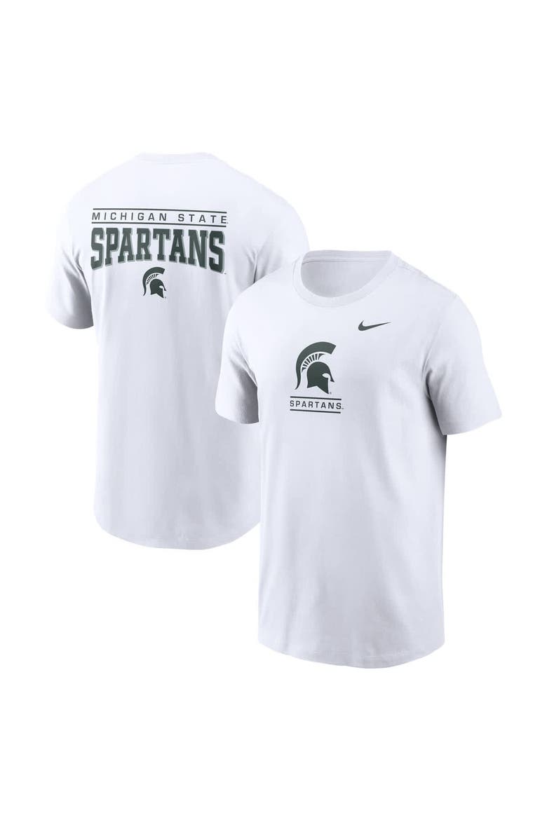 Men's Nike White Michigan State Spartans T-Shirt, Main, color, White