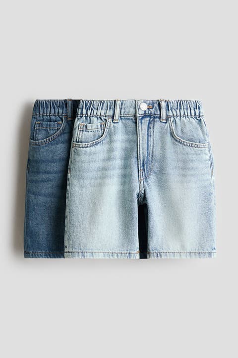 2-pack Loose Fit Denim Shorts
