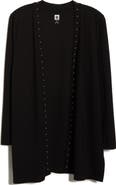 Anne Klein Studded Open Front Cardigan