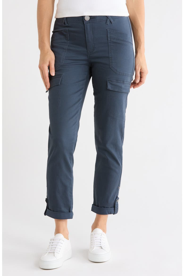 AB Solution High Rise Pocket Jeans, Main, color, ORION BLUE