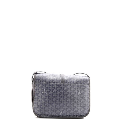 Pre-owned Goyard  Goyard Belvedere Ii Messenger Bag Coated Canvas Mm In Gray