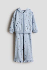 H&M 2-piece Printed Sweatshirt Set