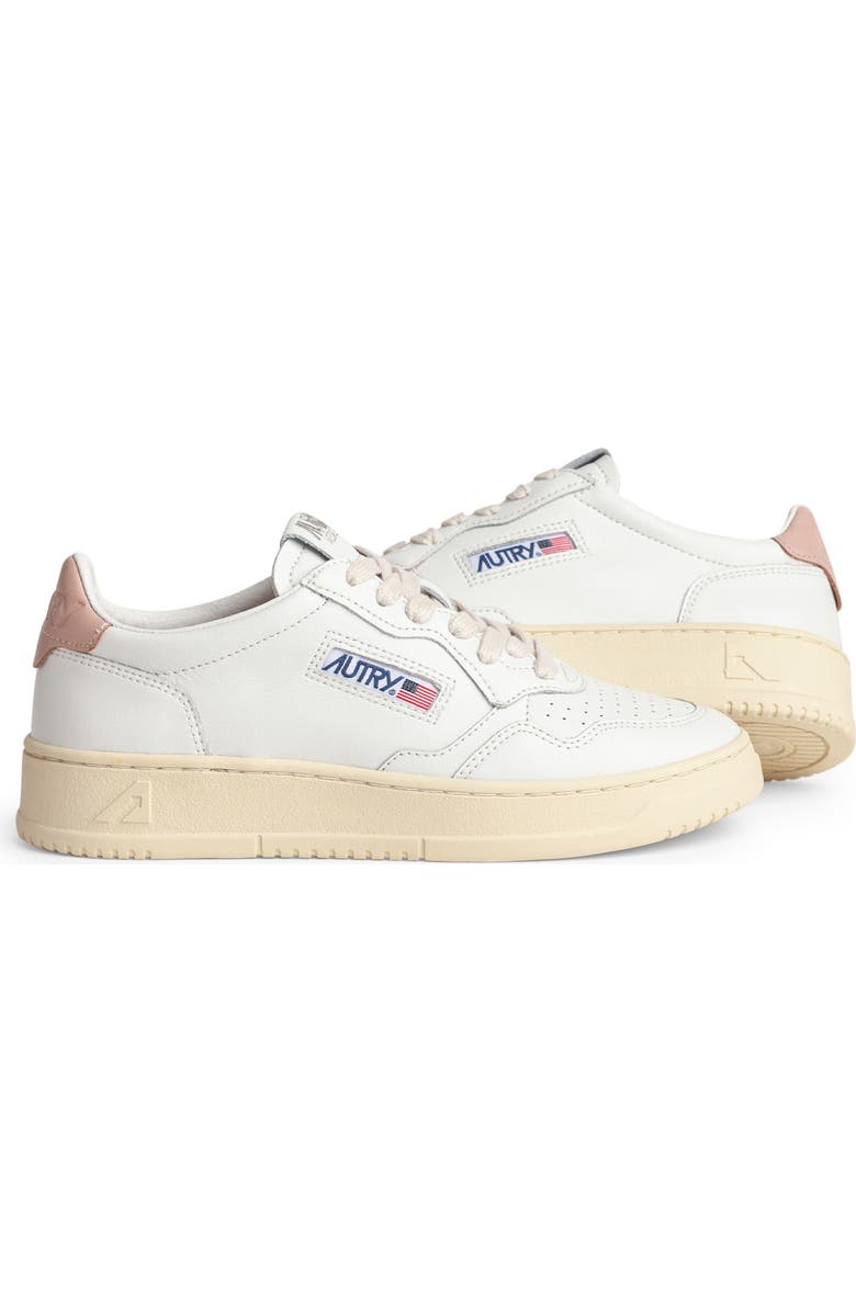 AUTRY Medalist Low Sneaker, Alternate, color, Leat/Leat Wht/Pink