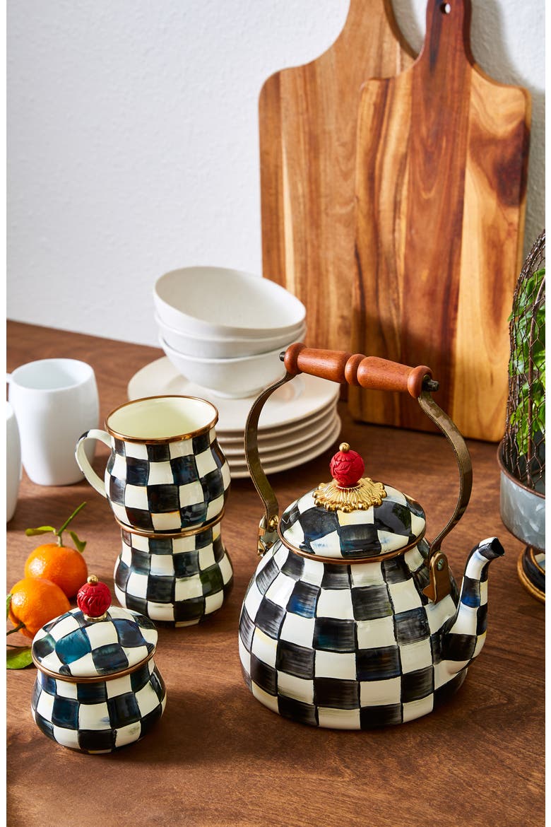 Check Enameled Steel 2-Quart Tea Kettle, Alternate, color, CORE