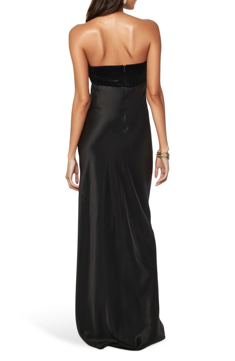 CAMI NYC Lavinia Strapless Mixed Media Gown, Alternate, color, 