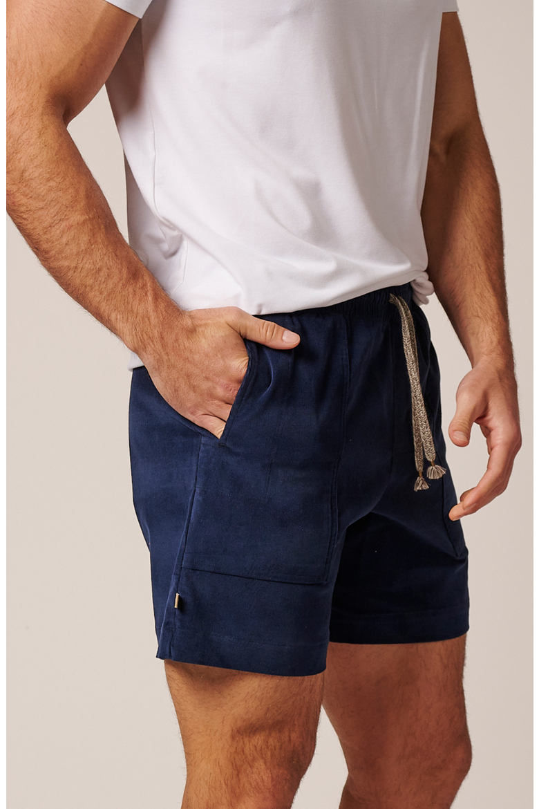 Patch Pocket Corduroy Short, Alternate, color, Indigo