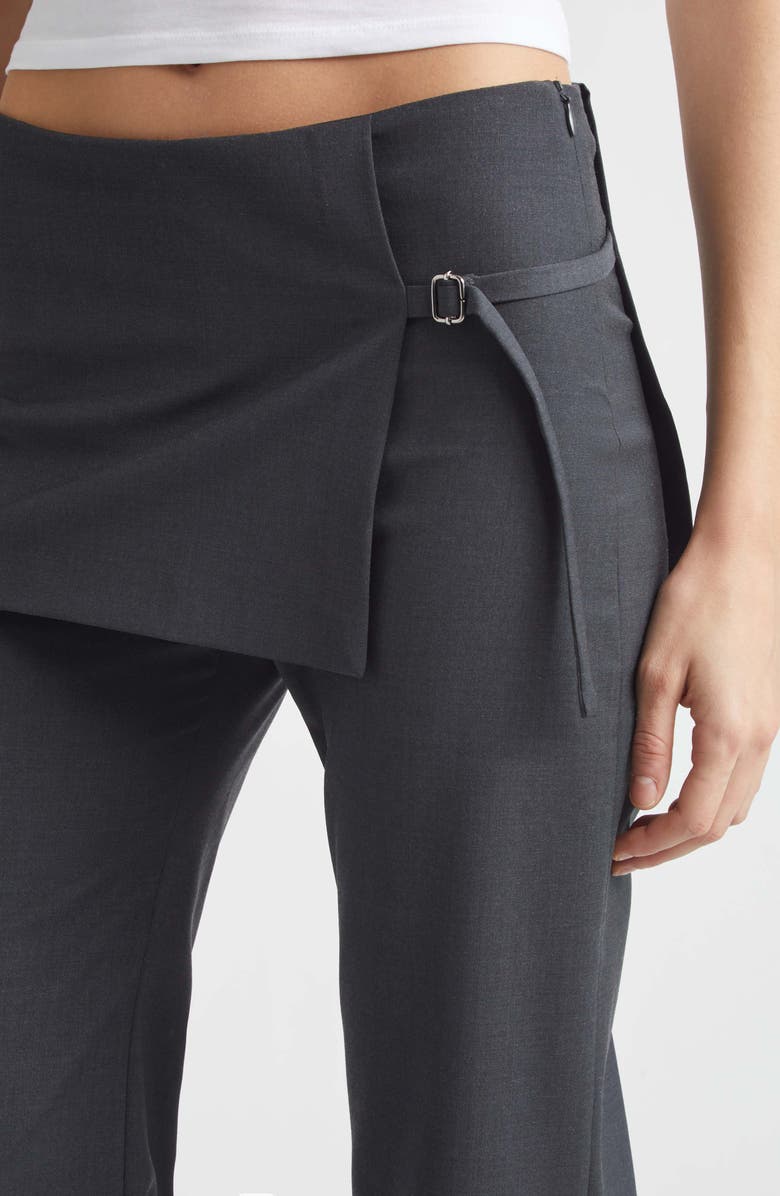 Paloma Wool Archive Stretch Straight Leg Skant, Alternate, color, Dark Grey