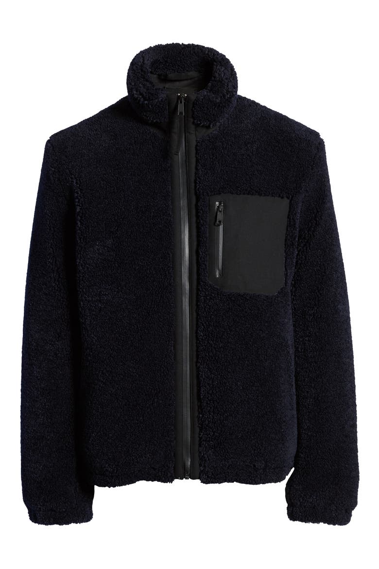 Fleece Zip Jacket, Alternate, color, COASTAL