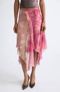 DIESEL® O-Rizia Floral Asymmetric Layered Skirt
