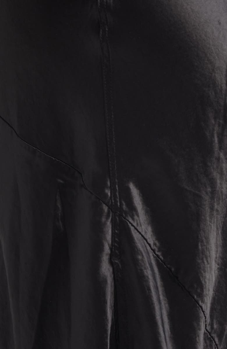 Haikure Toto Fringe Satin Dress, Alternate, color, Carbon