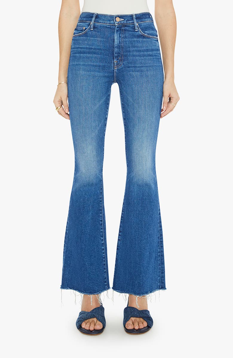 MOTHER Fray Hem Bootcut Jeans, Main, color,