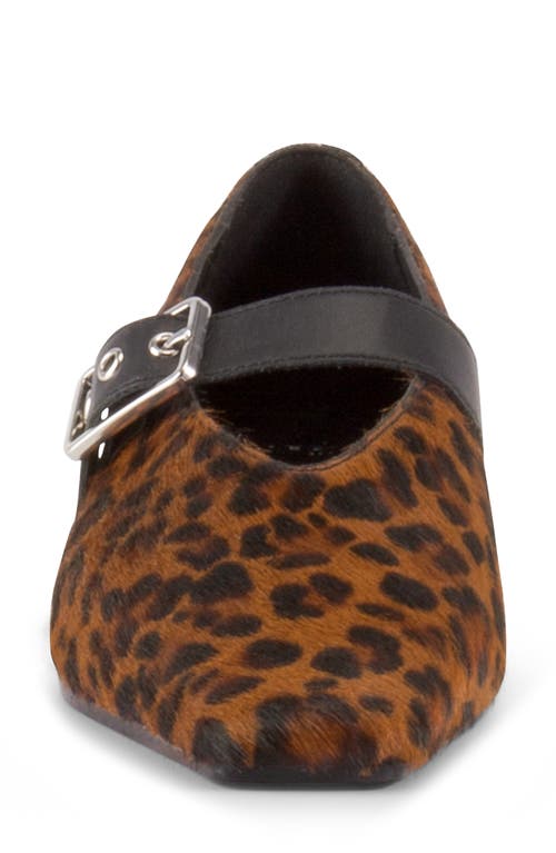 Shop Vagabond Shoemakers Wioletta Genuine Calf Hair Flat In Multi Brown