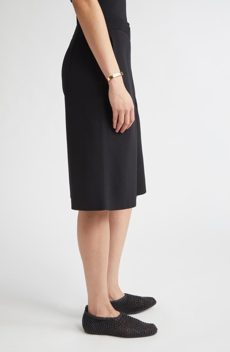 TOTEME Knit Shorts, Alternate, color, Black