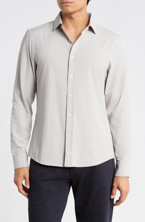 State of Mind Slim Fit Stretch Button-Up Shirt