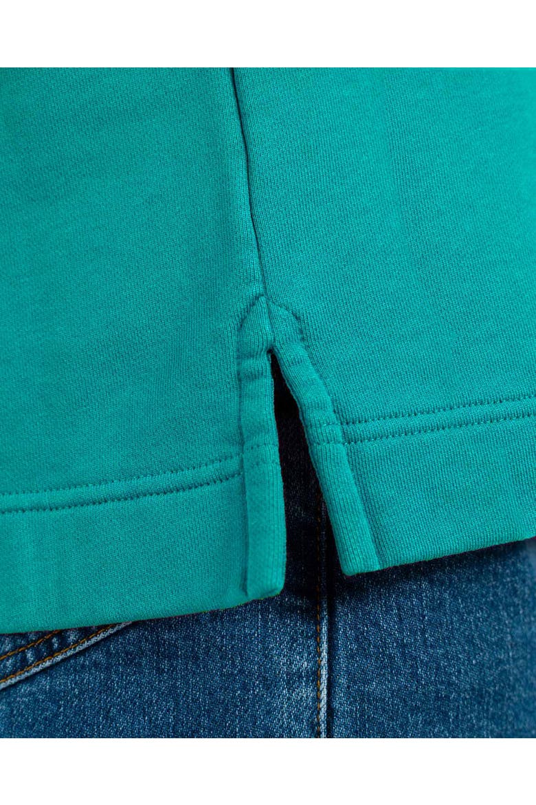Robyn 1/4 Zip Sweatshirt, Alternate, color, Deep Aqua
