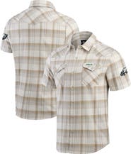 Darius Rucker Collection by Fanatics Men's Darius Rucker Collection by Fanatics Gray Philadelphia Eagles Plaid Full-Snap Shirt