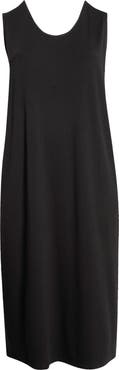 Eileen Fisher Rib Knit Tank Midi Dress