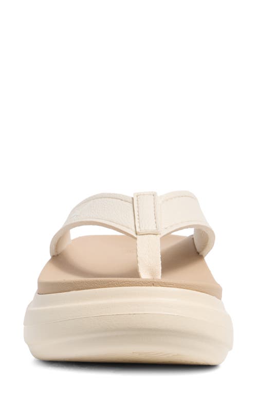 Reef Sierra Platform Flip Flop In Neutral