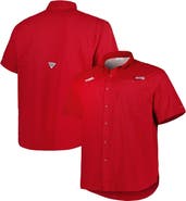 Columbia Men's Columbia Cardinal Arkansas Razorbacks Big & Tall Collegiate Tamiami Button-Down Shirt