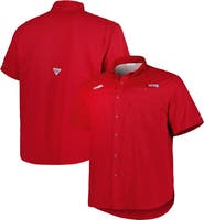 Columbia Men's Columbia Cardinal Arkansas Razorbacks Big & Tall Collegiate Tamiami Button-Down Shirt
