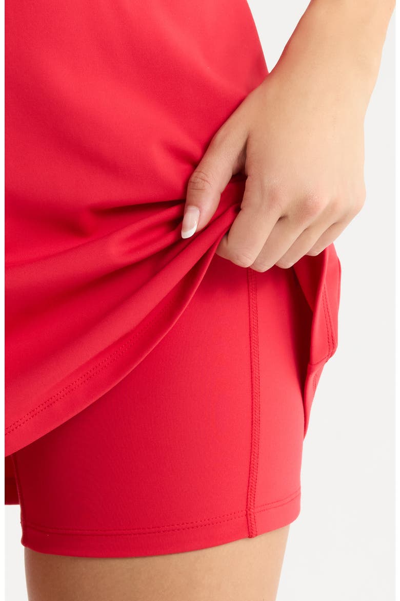 Sport Court Dress, Alternate, color, CHERRY/WHITE