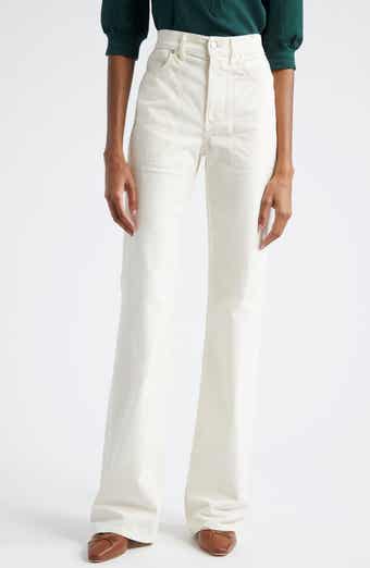Crosbie High Waist Cotton Corduroy Wide Leg Pants