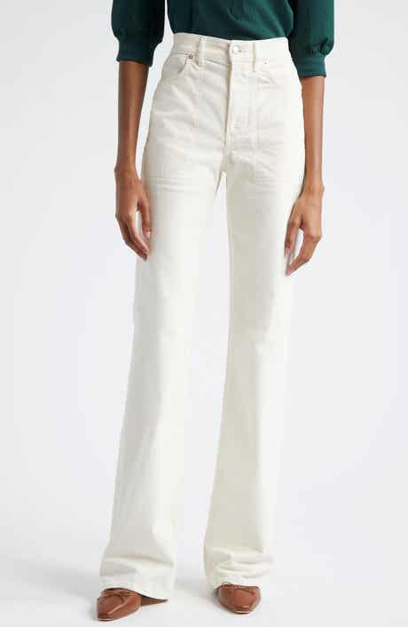 Crosbie High Waist Cotton Corduroy Wide Leg Pants