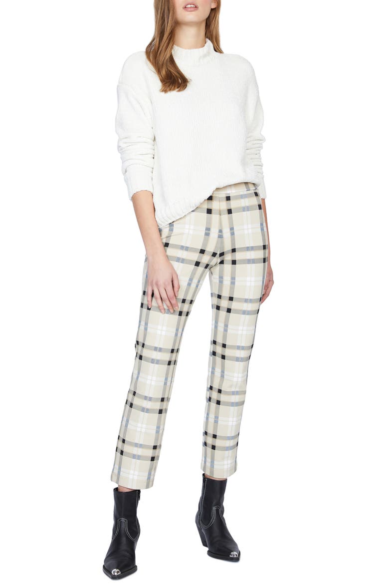Carnaby Kick Crop Trousers, Alternate, color, AVALON PLAID