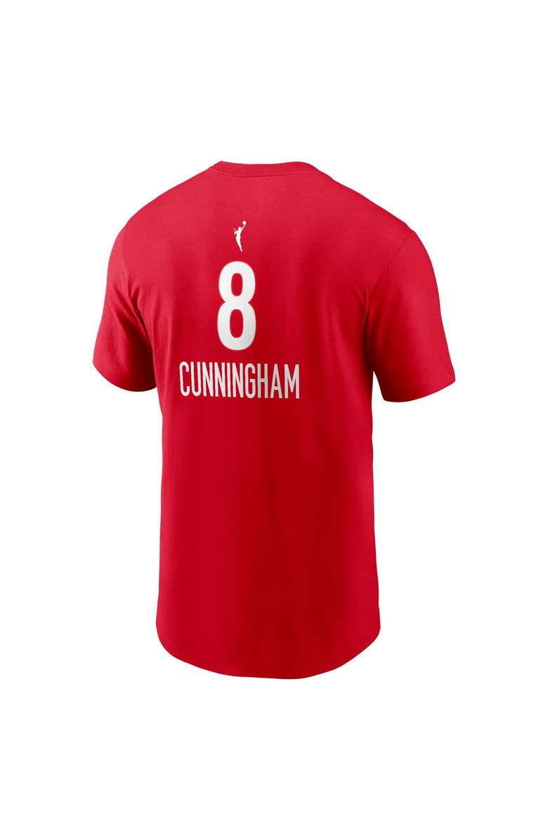 Nike Men's Nike Sophie Cunningham Red Indiana Fever Rebel Name & Number T-Shirt, Alternate, color, Red
