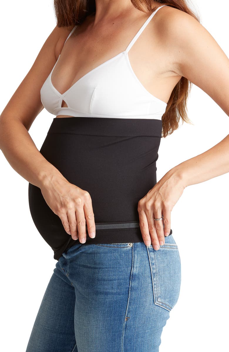 Ingrid & Isabel 2-Pack Everyday Maternity BellaBand<sup>®</sup>, Main, color, Black/Black