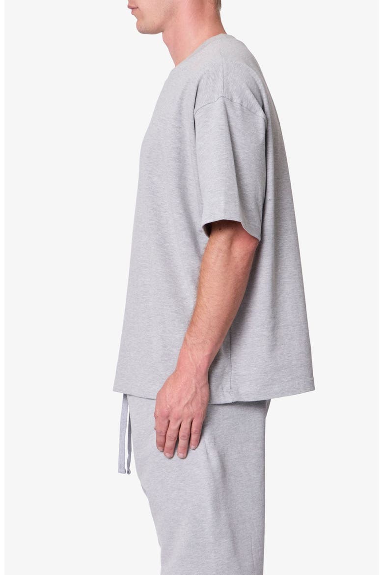 Boxy Cotton T-Shirt, Alternate, color, MARLED GREY