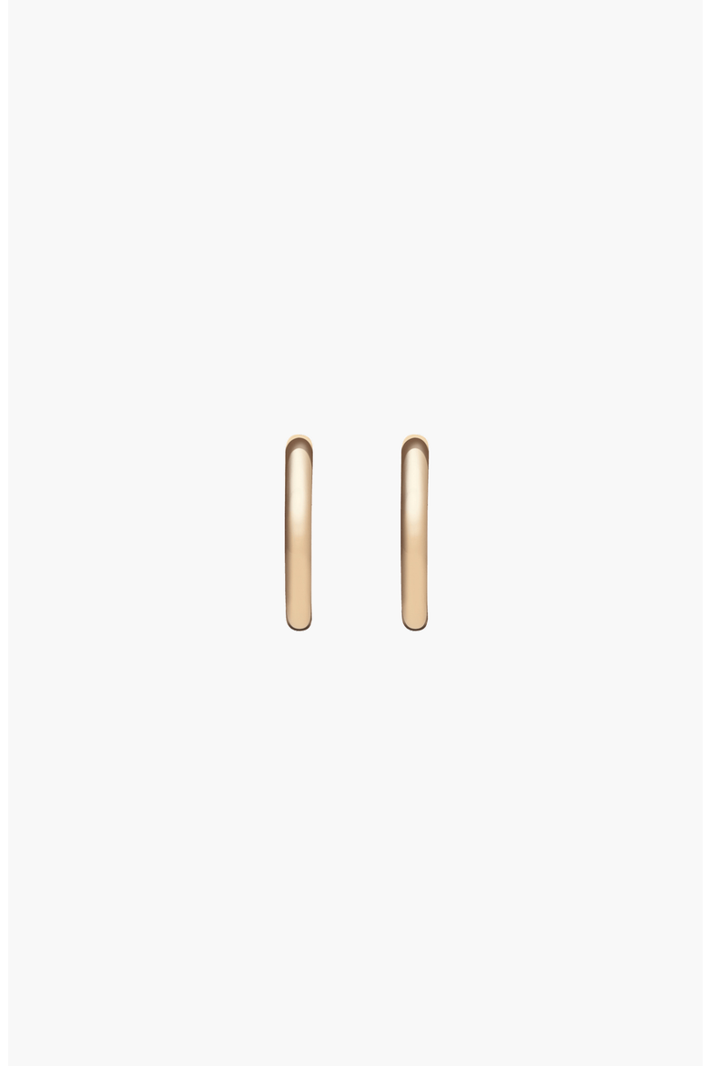 Huggies Earrings, Alternate, color, Yellow Gold Vermeil