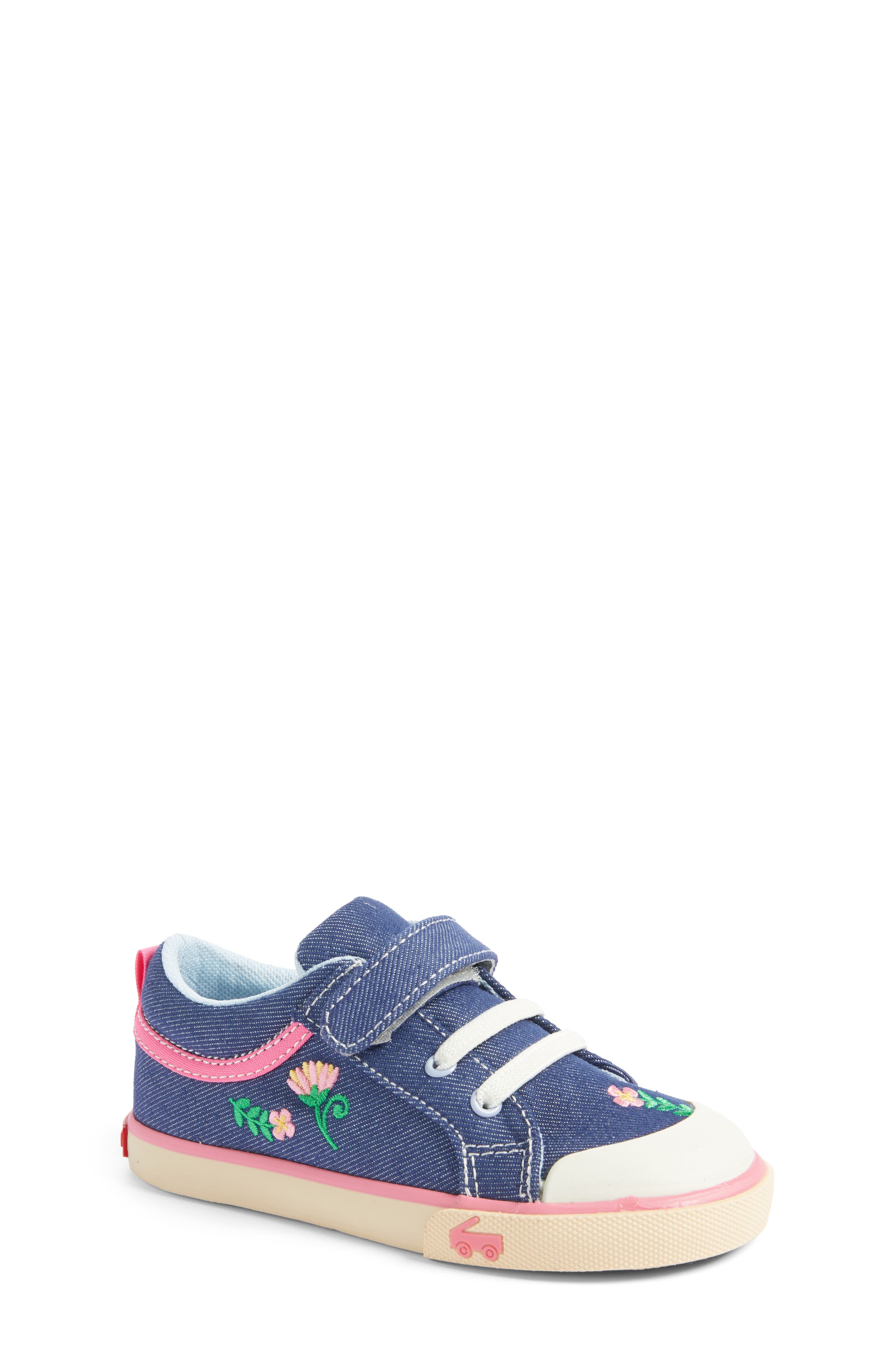 See Kai Run Kristin Sneaker, Main, color, Blue Denim/Garden