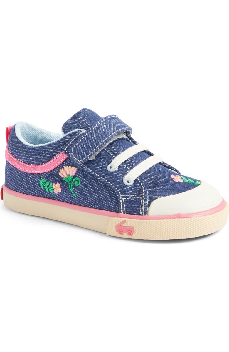 See Kai Run Kristin Sneaker, Main, color, Blue Denim/Garden