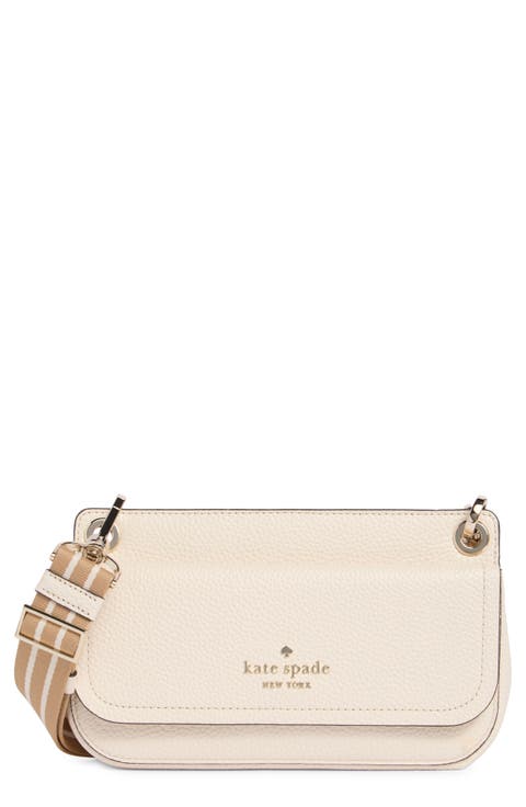 small flap crossbody bag and pouch