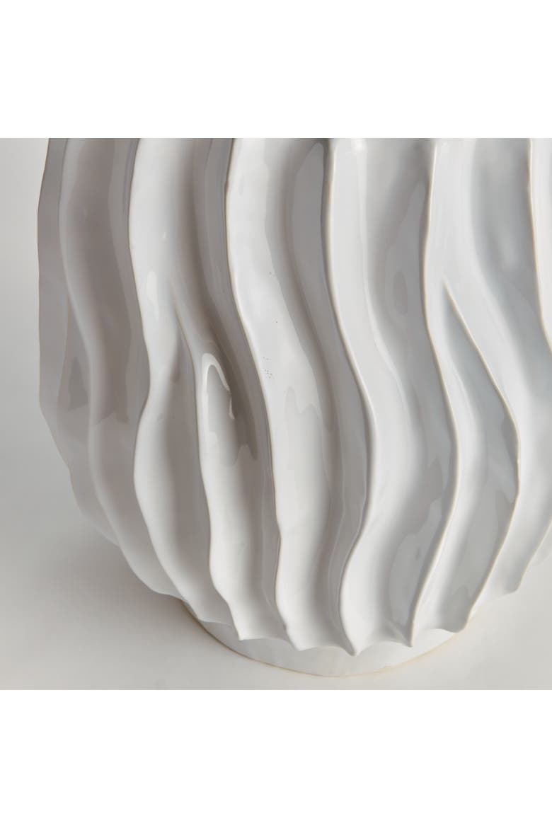Tatiana Side Table - White Clay Accent Table, Alternate, color, White