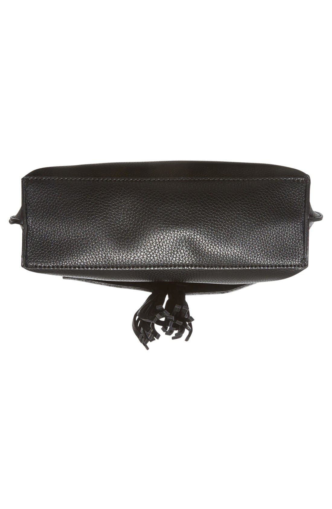 Sole Society Tassel Faux Leather Crossbody Bag, Alternate, color, 