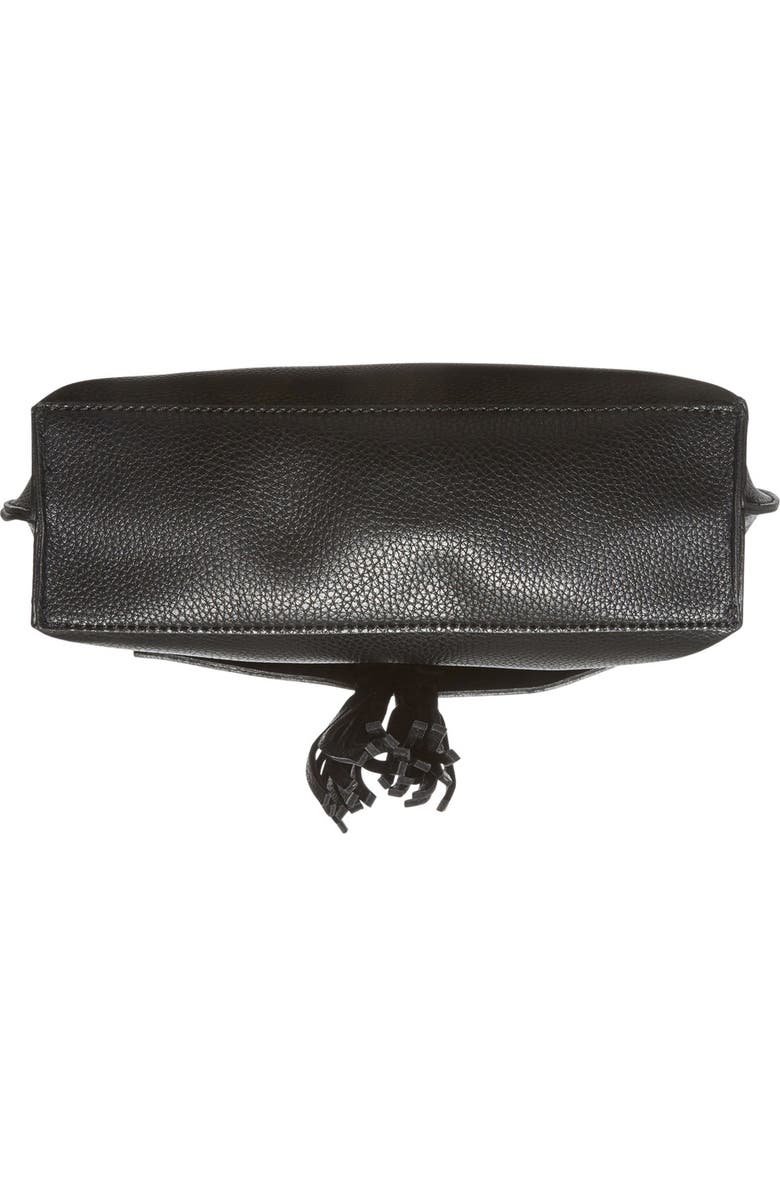 Sole Society Tassel Faux Leather Crossbody Bag, Alternate, color,