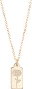 Set & Stones Tawney Birth Flower Pendant Necklace