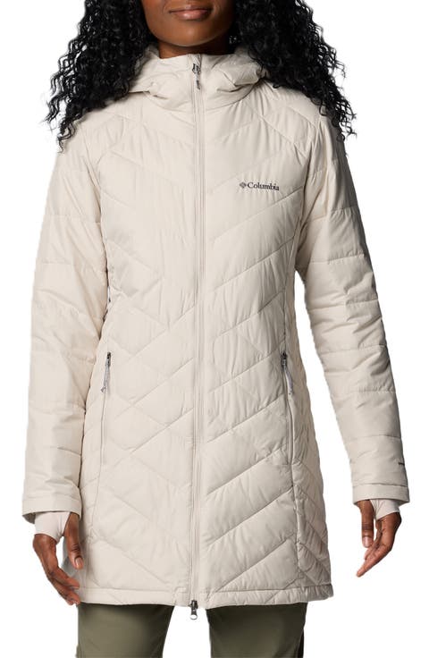 Heavenly Long Water Resistant Insulated Hooded Coat