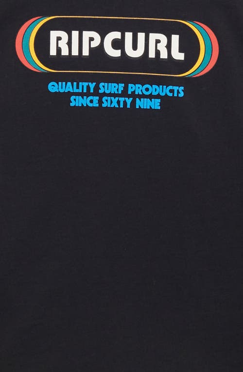Rip Curl Kids' Yo Mumma Graphic T-shirt In Black