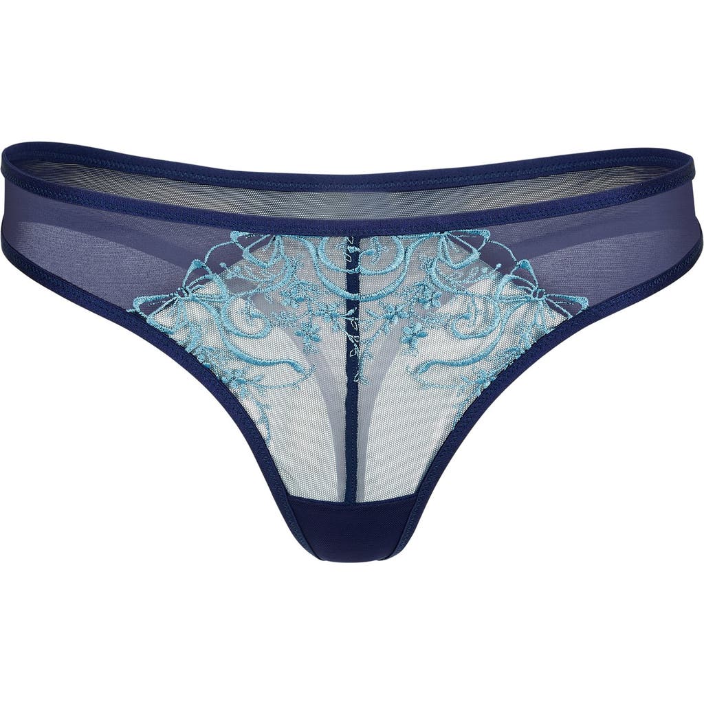 Adore Me Erica Thong Panties In Blue