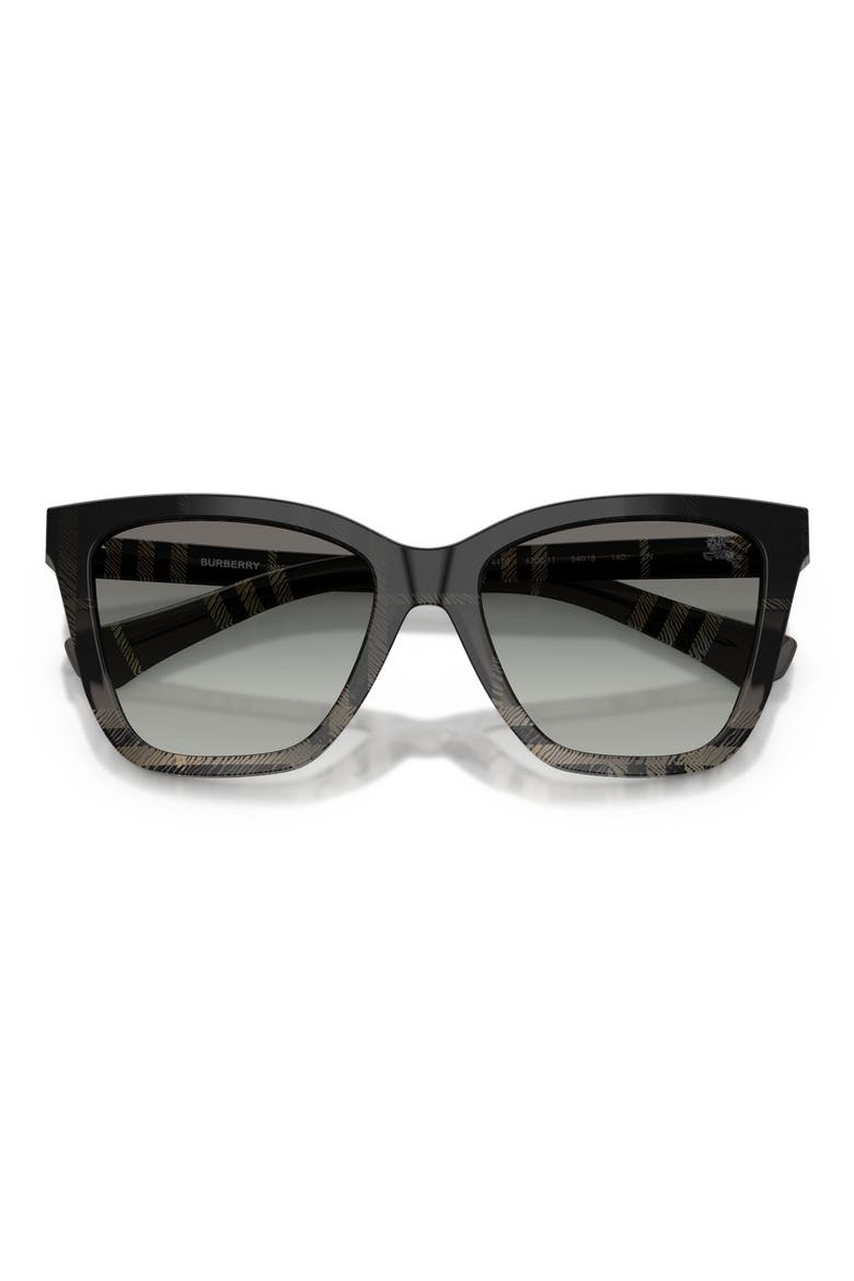 54mm Square Sunglasses, Alternate, color, CHECK GRADIENT GREY / GREY