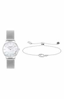 COACH Perry Mesh Strap Watch & Bracelet Set, 28mm