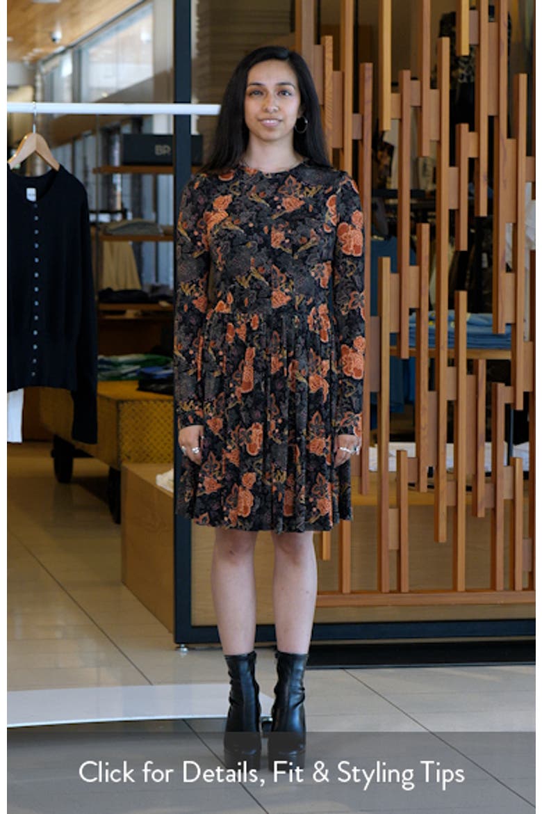 Bendetta Floral Print Long Sleeve Minidress video