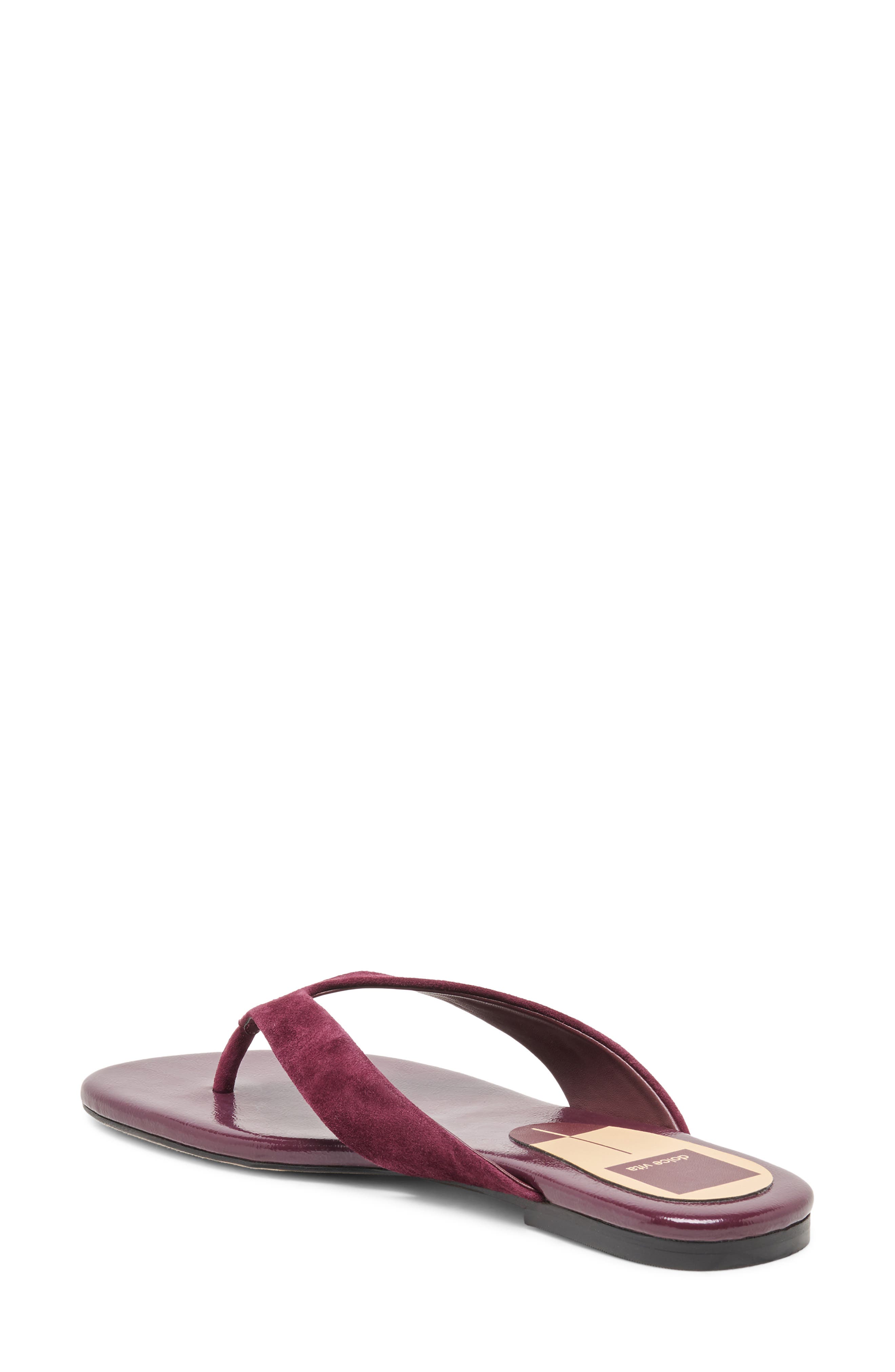 Linnet Flip Flop, Alternate, color, PLUM SUEDE