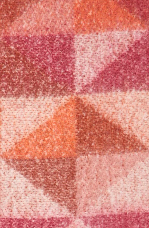 Vince Camuto Geometric Brushed Scarf In Pink