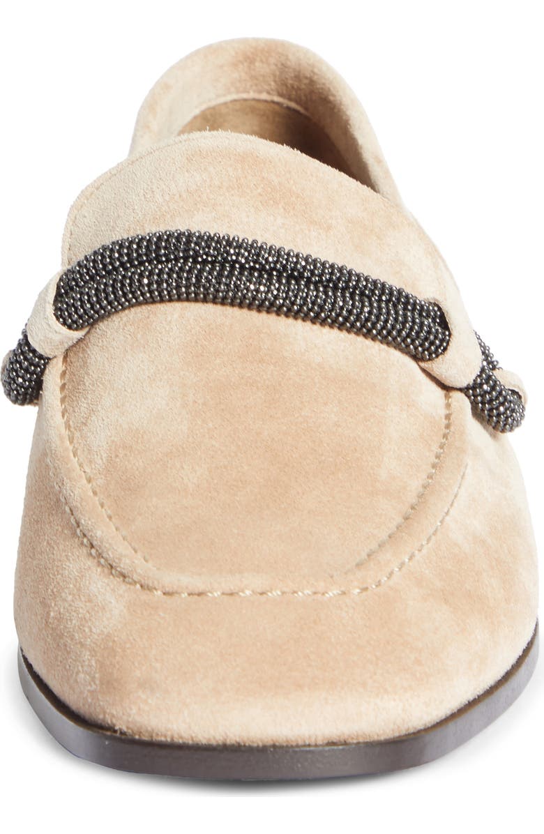 Brunello Cucinelli Monili Square Toe Loafer, Alternate, color,