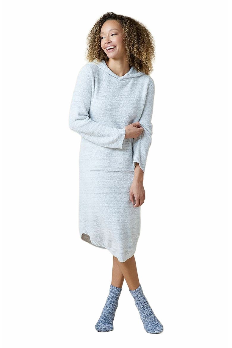 Heather Marshmallow Hooded Lounger, Main, color, Heather Grey