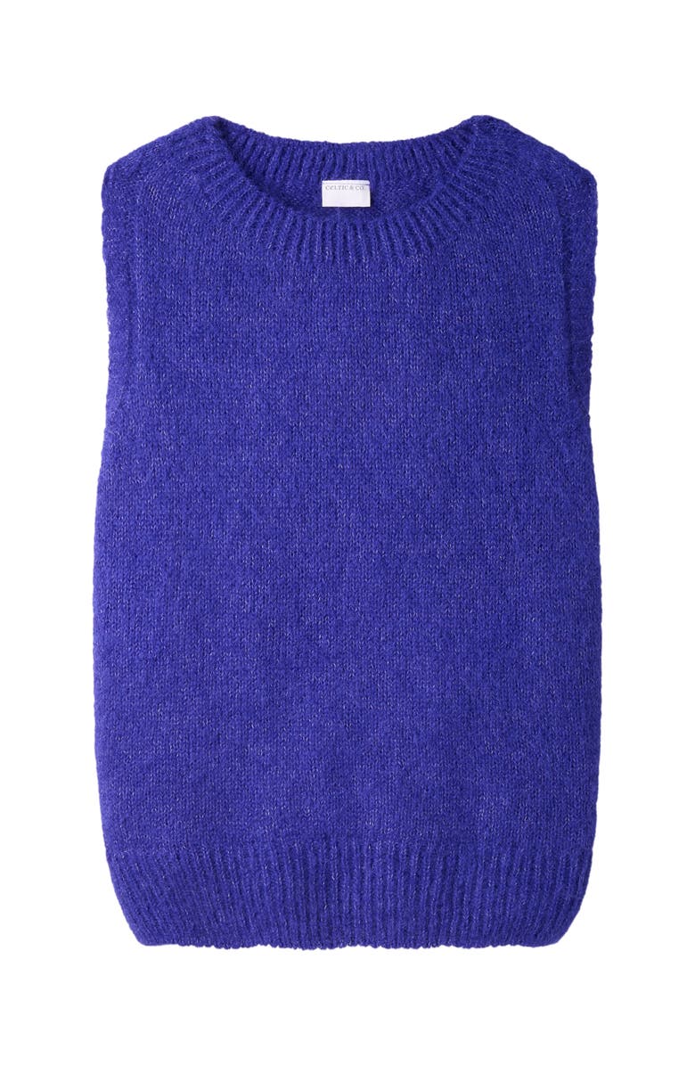 Celtic & Co. Knit Crew Neck Tank Top, Alternate, color, Cobalt